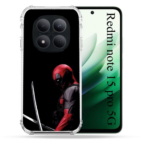 Coque Renforcée Pour Redmi Note 15 Pro 5G Deadpool Epee