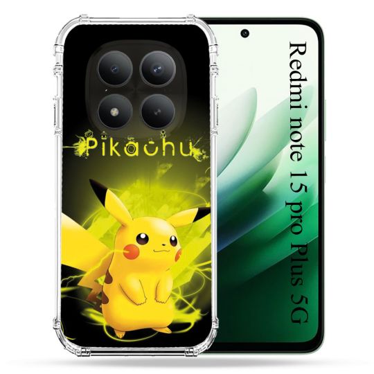 Coque Renforcée Pour Redmi Note 15 Pro Plus 5G Pokemon Pikachu Eclair