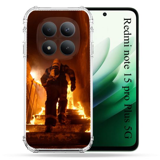 Coque Renforcée Pour Redmi Note 15 Pro Plus 5G Pompier Escalier