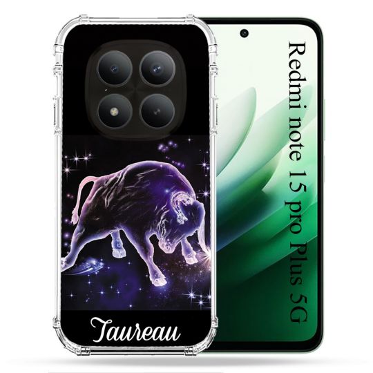 Coque Renforcée Pour Redmi Note 15 Pro Plus 5G Signe Zodiaque 2 Taureau