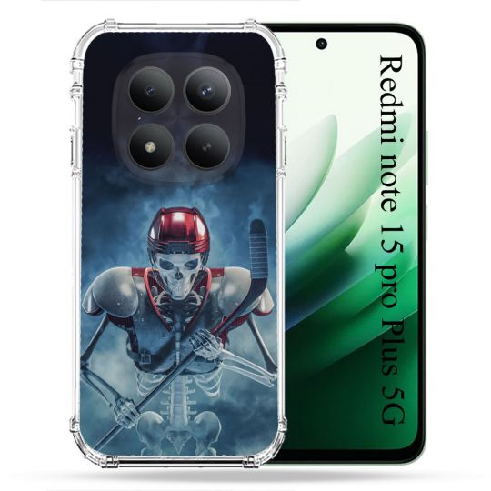Coque Renforcée Pour Redmi Note 15 Pro Plus 5G Sport Hockey Squelette
