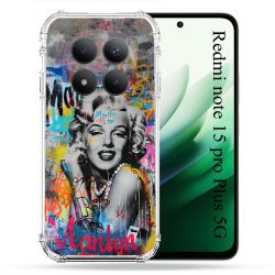Coque Renforcée Pour Redmi Note 15 Pro Plus 5G Street Art Maryline Monroe