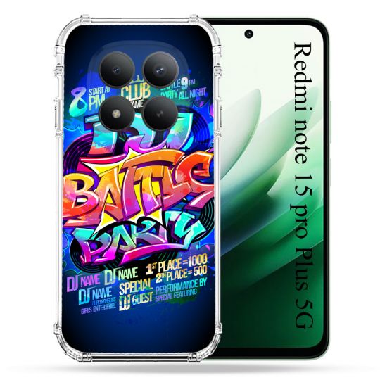 Coque Renforcée Pour Redmi Note 15 Pro Plus 5G Street Art Rap