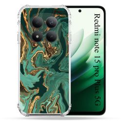 Coque Renforcée Pour Redmi Note 15 Pro Plus 5G Texture Marbre Vert