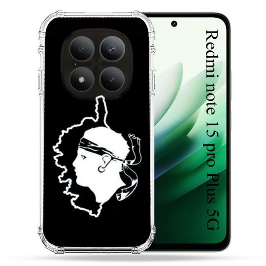 Coque Renforcée Pour Redmi Note 15 Pro Plus 5G Voyage Corse Noir