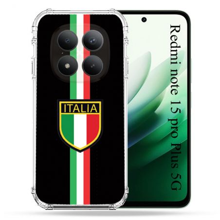Coque Renforcée Pour Redmi Note 15 Pro Plus 5G Voyage Italie 3 Noir