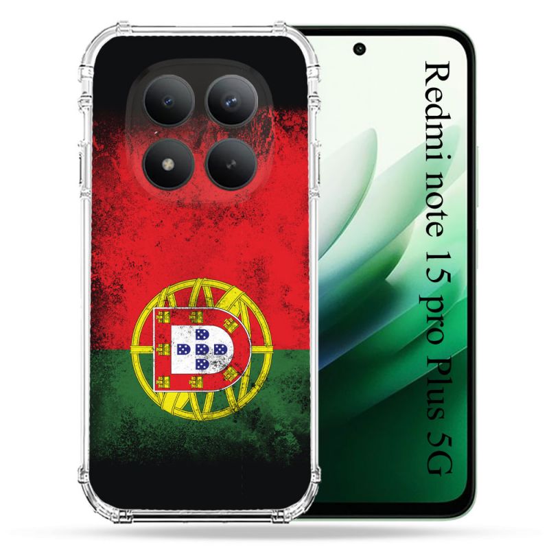 Coque Renforcée Pour Redmi Note 15 Pro Plus 5G Voyage Portugal Drapeau