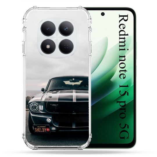 Coque Renforcée Pour Redmi Note 15 Pro 5G Ford Mustang GT500 Vintage