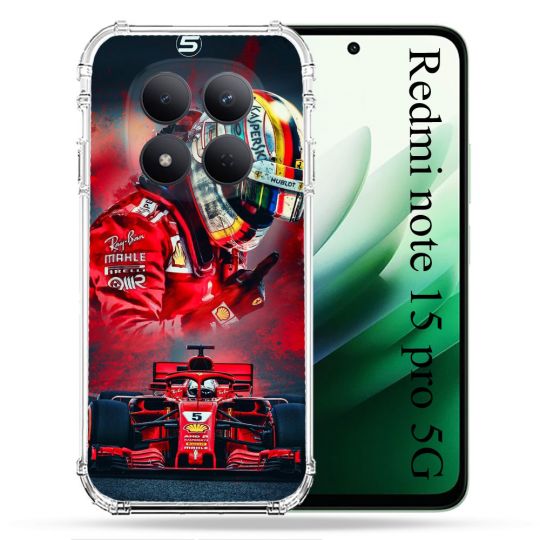 Coque Renforcée Pour Redmi Note 15 Pro 5G Formule 1 F1 Ferrari