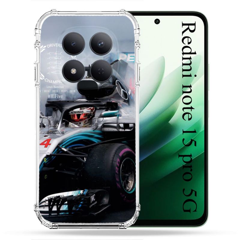Coque Renforcée Pour Redmi Note 15 Pro 5G Formule 1 F1 Mercedes Petronas