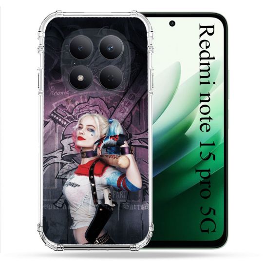 Coque Renforcée Pour Redmi Note 15 Pro 5G Harley Quinn Batte