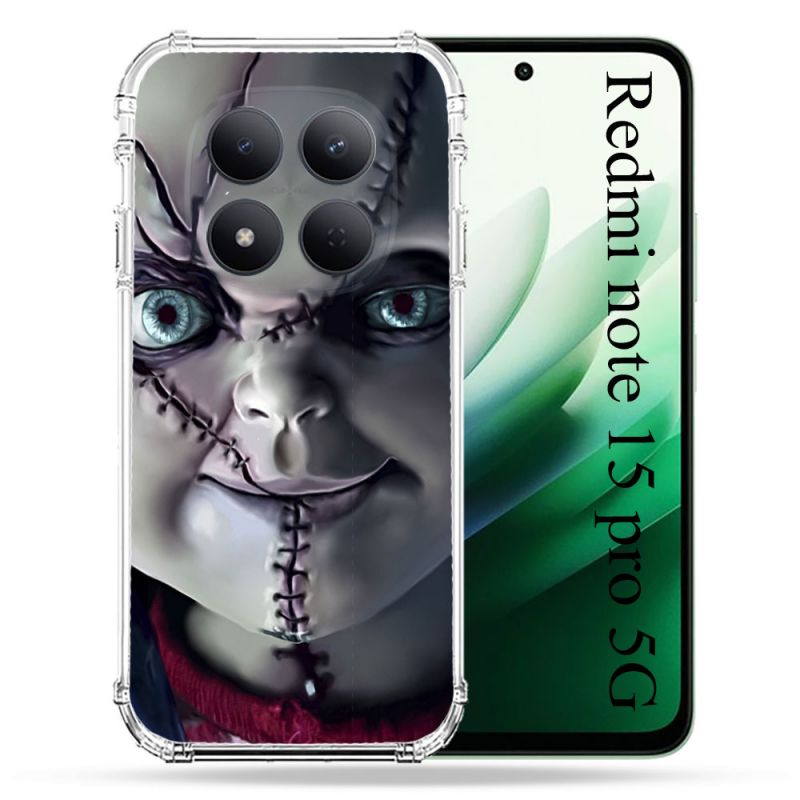 Coque Renforcée Pour Redmi Note 15 Pro 5G Horreur Chucky Cicatrice