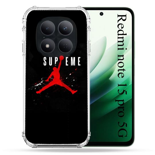 Coque Renforcée Pour Redmi Note 15 Pro 5G Jordan Supreme Noir