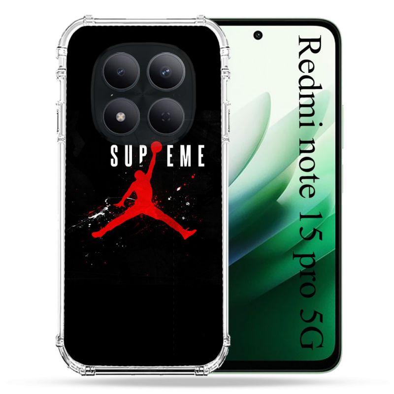 Coque Renforcée Pour Redmi Note 15 Pro 5G Jordan Supreme Noir