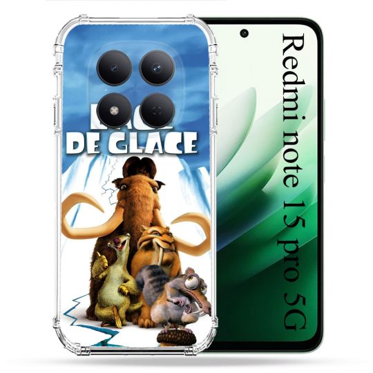 Coque Renforcée Pour Redmi Note 15 Pro 5G L'âge de Glace Affiche