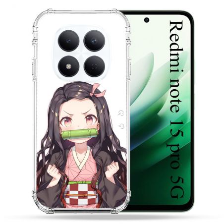 Coque Renforcée Pour Redmi Note 15 Pro 5G Manga Demon Slayer Nezuko