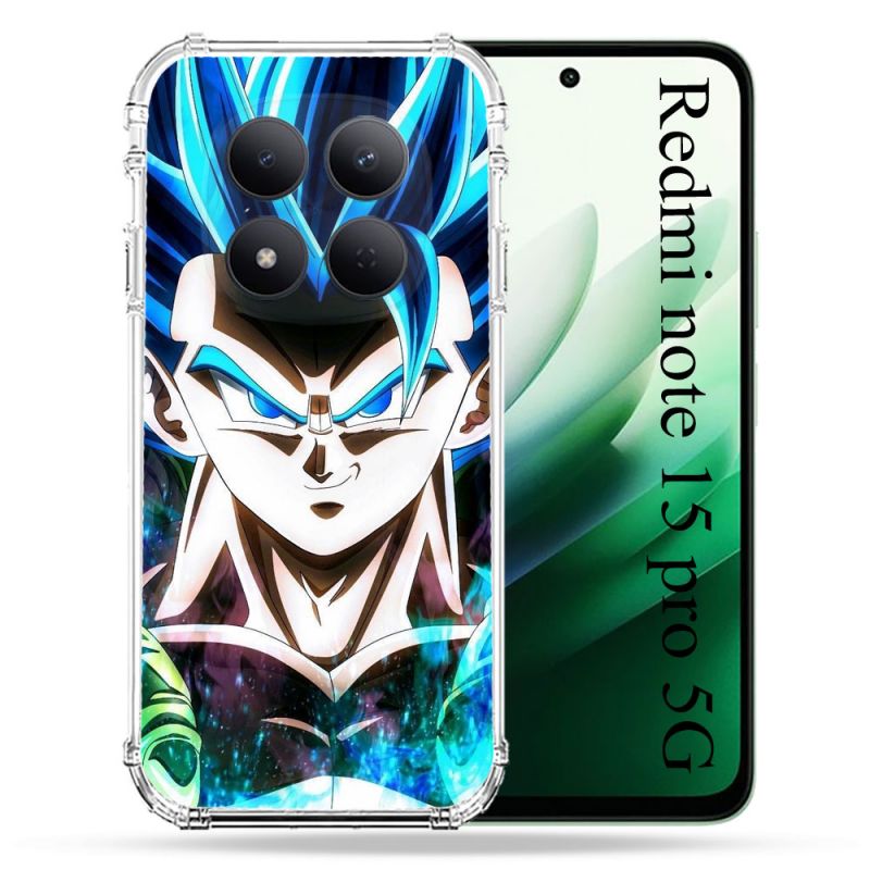 Coque Renforcée Pour Redmi Note 15 Pro 5G Manga Dragon Ball Gogeta Visage