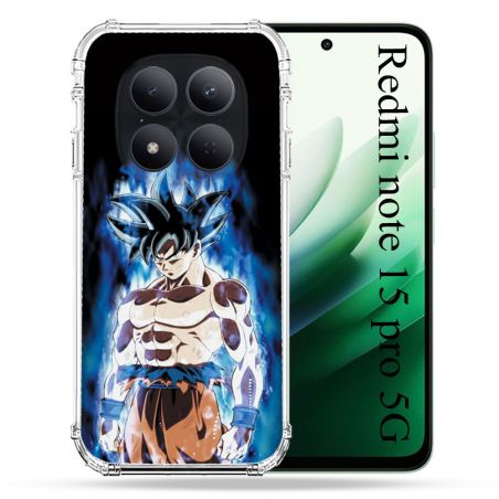 Coque Renforcée Pour Redmi Note 15 Pro 5G Manga Dragon Ball Sangoku Noir