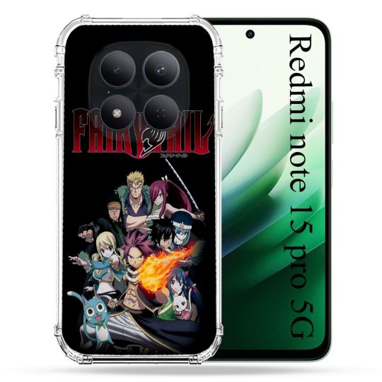 Coque Renforcée Pour Redmi Note 15 Pro 5G Manga Fairy Tail Logo Team