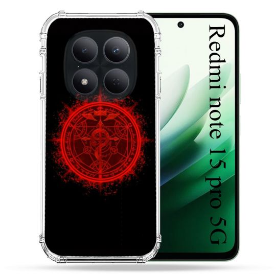 Coque Renforcée Pour Redmi Note 15 Pro 5G Manga Fullmetal Alchemist Logo