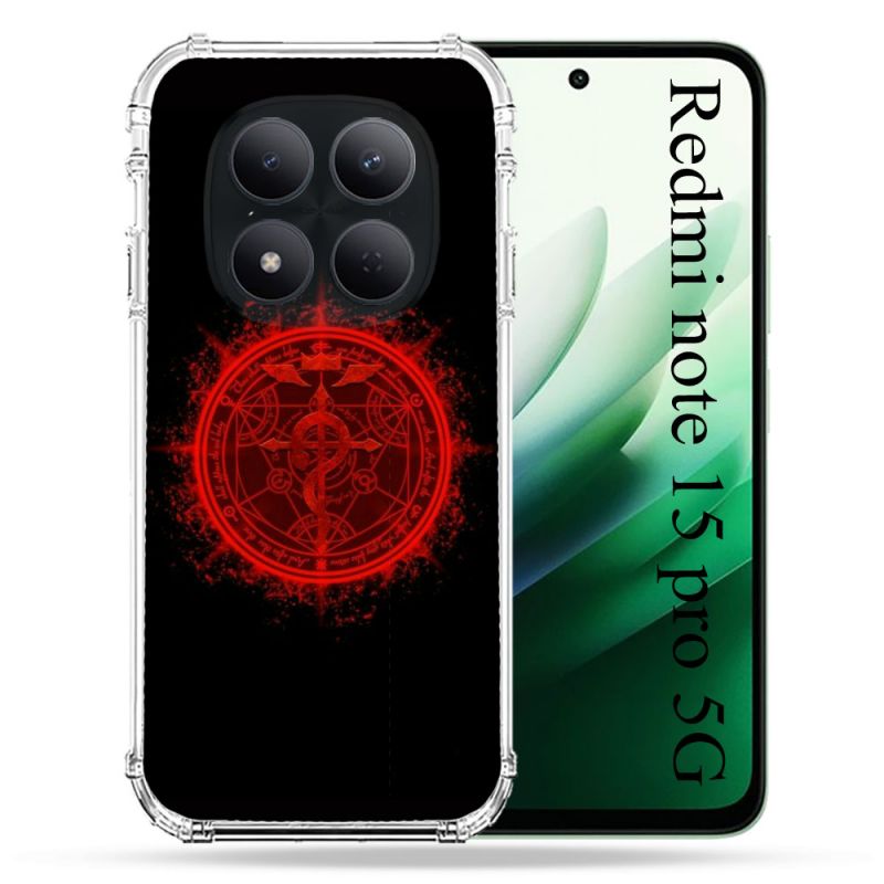 Coque Renforcée Pour Redmi Note 15 Pro 5G Manga Fullmetal Alchemist Logo
