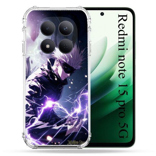 Coque Renforcée Pour Redmi Note 15 Pro 5G Manga Jujutsu Kaisen Gojo Saturo