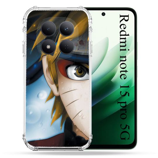 Coque Renforcée Pour Redmi Note 15 Pro 5G Manga Naruto Blanc