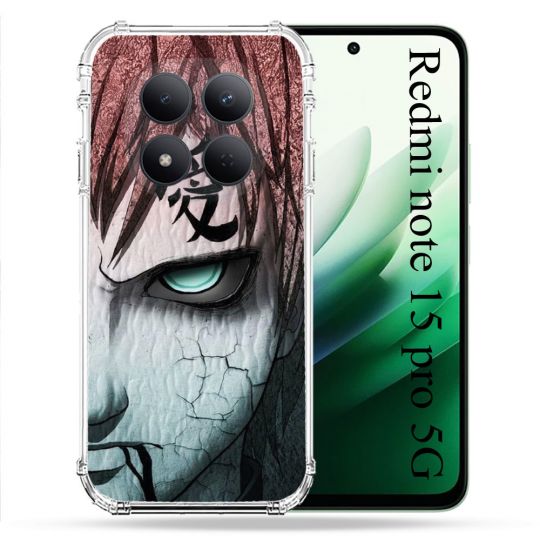 Coque Renforcée Pour Redmi Note 15 Pro 5G Manga Naruto Gaara