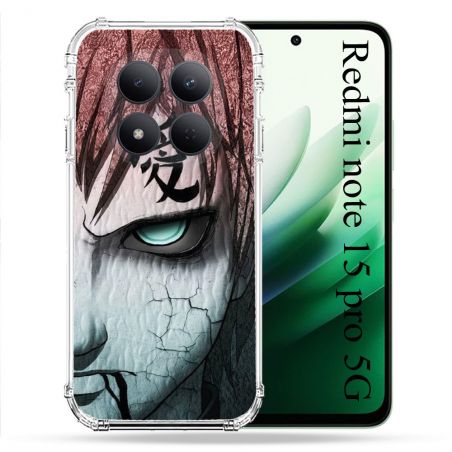 Coque Renforcée Pour Redmi Note 15 Pro 5G Manga Naruto Gaara