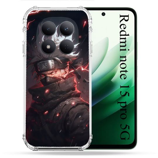 Coque Renforcée Pour Redmi Note 15 Pro 5G Manga Naruto Kakashi Dark