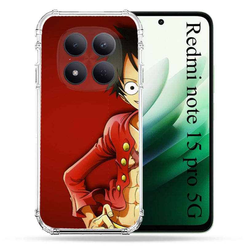 Coque Renforcée Pour Redmi Note 15 Pro 5G Manga One Piece Luffy
