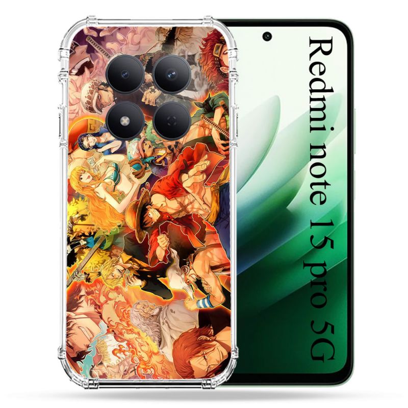 Coque Renforcée Pour Redmi Note 15 Pro 5G Manga One Piece Nakama