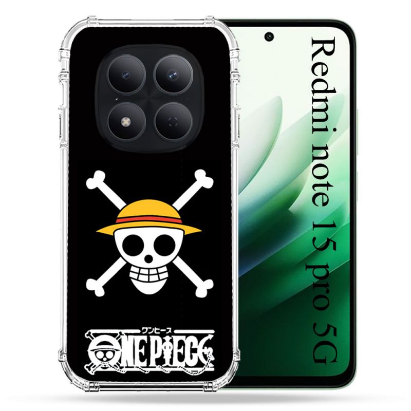Coque Renforcée Pour Redmi Note 15 Pro 5G Manga One Piece Tete de Mort