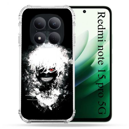 Coque Renforcée Pour Redmi Note 15 Pro 5G Manga Tokyo Ghoul Kaneki Tag