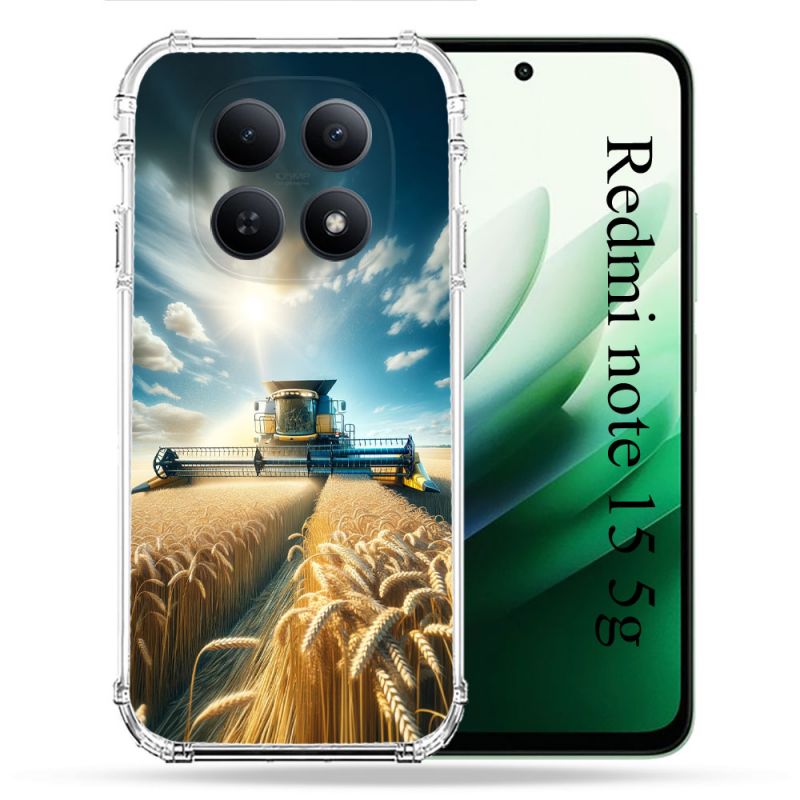 Coque Renforcée Pour Redmi Note 15 5G Agriculture Moissonneuse Blé