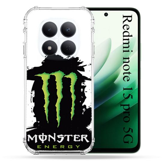 Coque Renforcée Pour Redmi Note 15 Pro 5G Monster Energy Tache