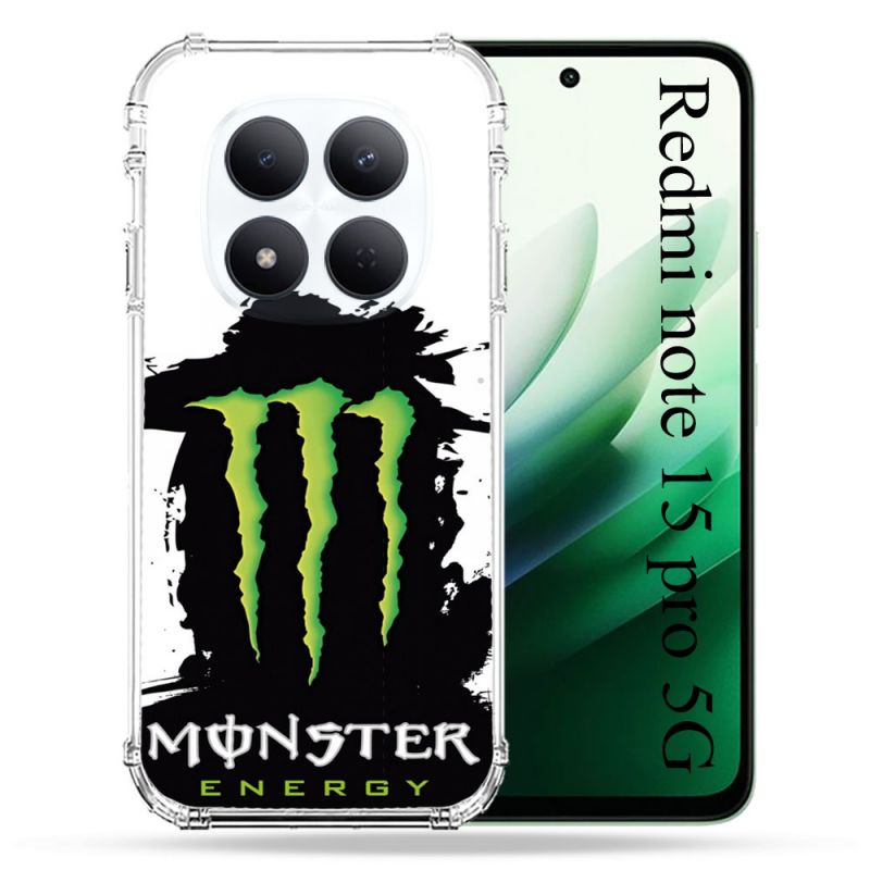 Coque Renforcée Pour Redmi Note 15 Pro 5G Monster Energy Tache
