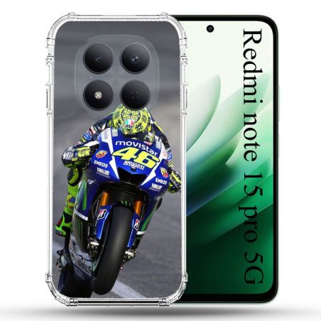 Coque Renforcée Pour Redmi Note 15 Pro 5G Moto Course GP Wheeling 46