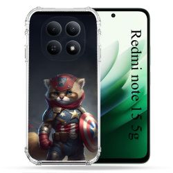 Coque Renforcée Pour Redmi Note 15 5G Animal Chat America