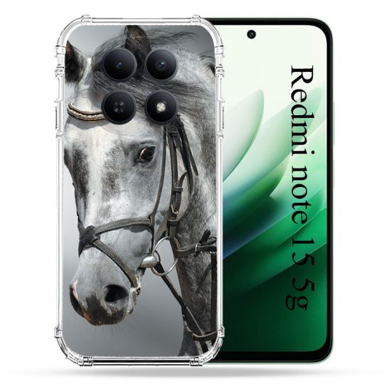 Coque Renforcée Pour Redmi Note 15 5G Animal Cheval Blanc