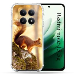 Coque Renforcée Pour Redmi Note 15 5G Animal Ecureuil Bois