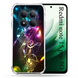 Coque Renforcée Pour Redmi Note 15 Pro 5G Musique Partition Multicolore
