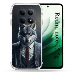 Coque Renforcée Pour Redmi Note 15 5G Animal Loup Business