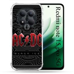 Coque Renforcée Pour Redmi Note 15 Pro 5G Musique Rock ACDC Rouge