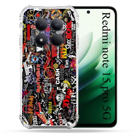 Coque Renforcée Pour Redmi Note 15 Pro 5G Musique Rock Groupe