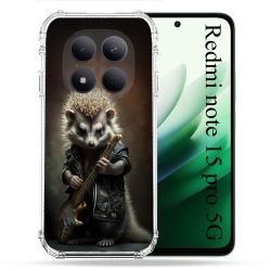 Coque Renforcée Pour Redmi Note 15 Pro 5G Musique Rock Herisson