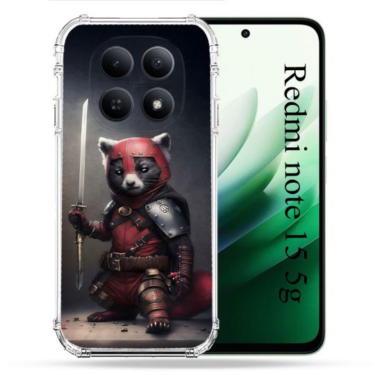 Coque Renforcée Pour Redmi Note 15 5G Animal Raton Samouraï
