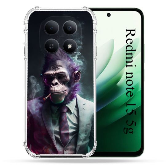 Coque Renforcée Pour Redmi Note 15 5G Animal Singe Business