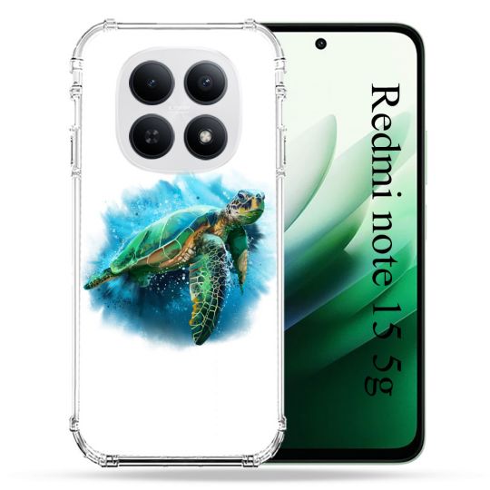 Coque Renforcée Pour Redmi Note 15 5G Animal Tortue Blanche multicolore