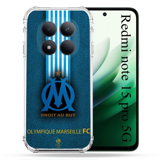 Coque Renforcée Pour Redmi Note 15 Pro 5G Olympique Marseille OM Bande
